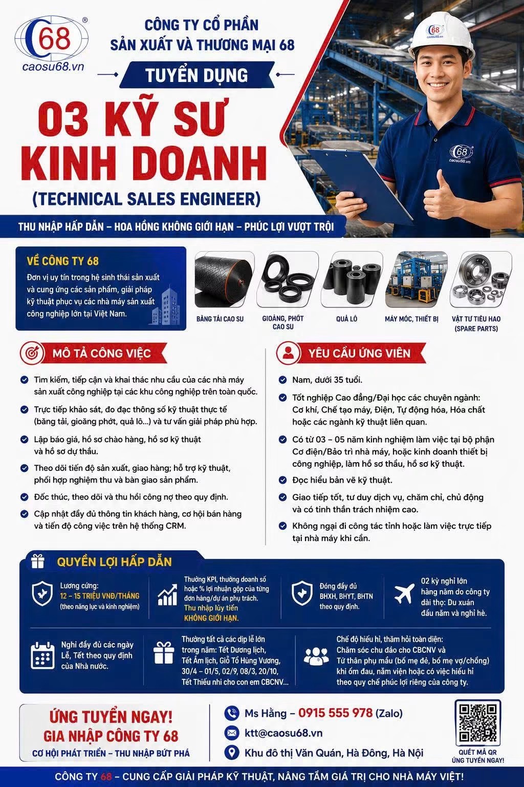công ty cổ phần sản xuất và thương mại 68
công ty chuyên sản xuất các sản phẩm về cao su image