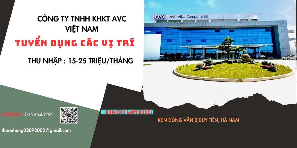 công ty TNHH KHKT AVC việt nam hình ảnh tuyển dụng