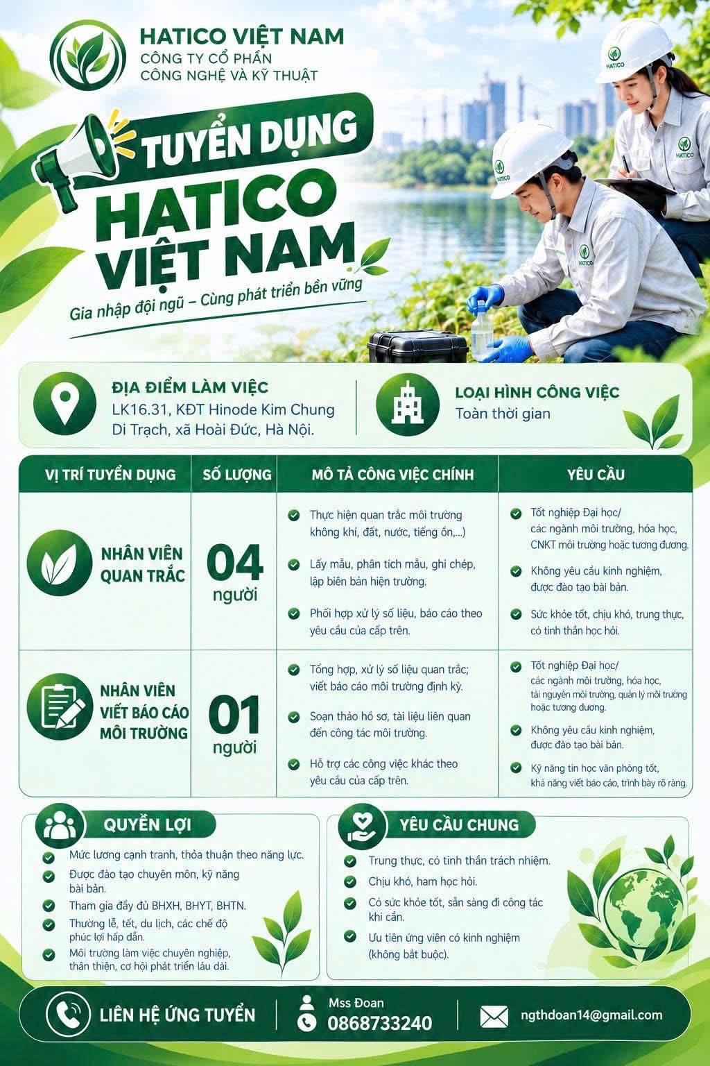 công ty cổ phần công nghệ và kỹ thuật hatico việt nam
công ty chuyên hoạt động trong lĩnh vực khoa học, công nghệ, xây lắp và đấu thầu image