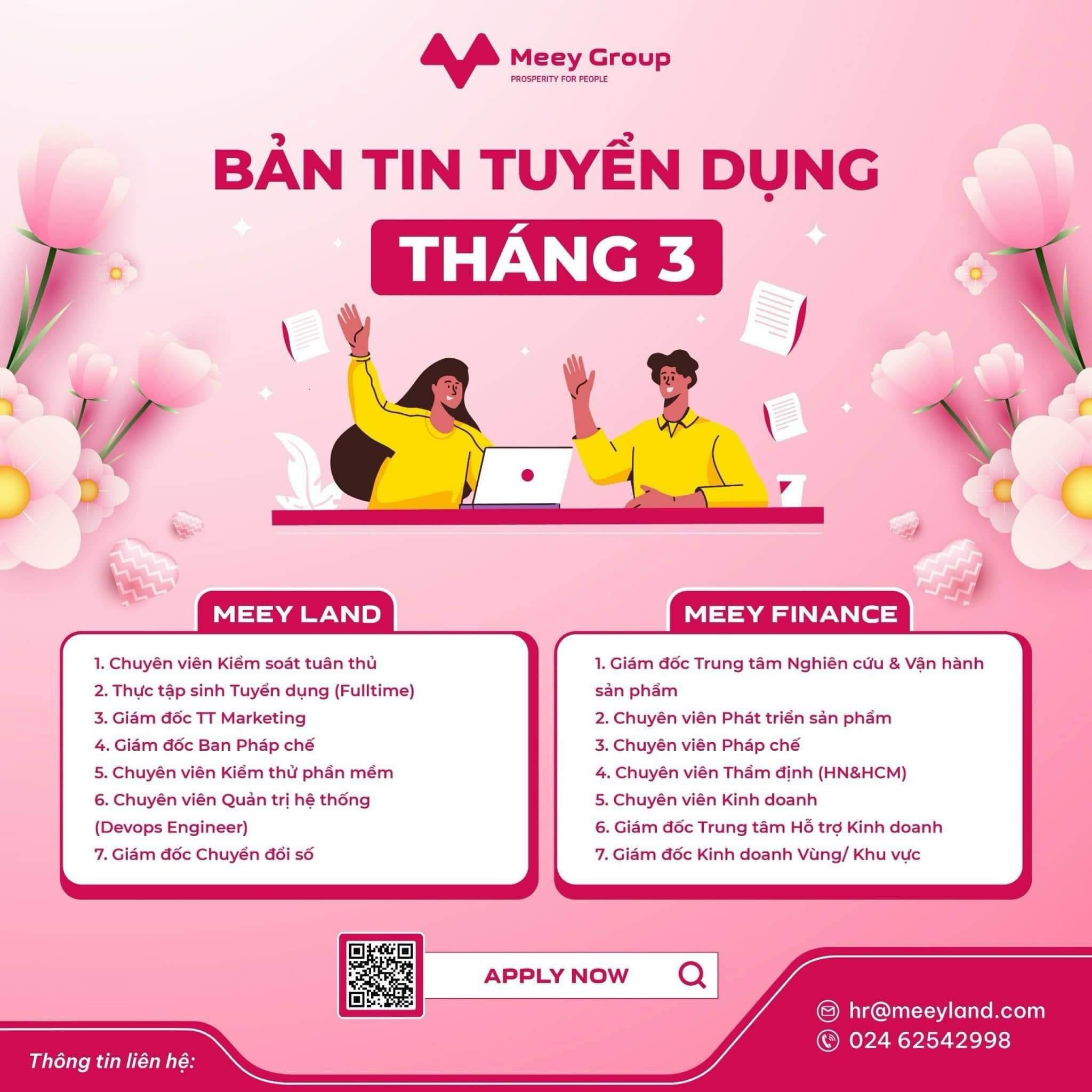 công ty cổ phần meey group hình ảnh tuyển dụng