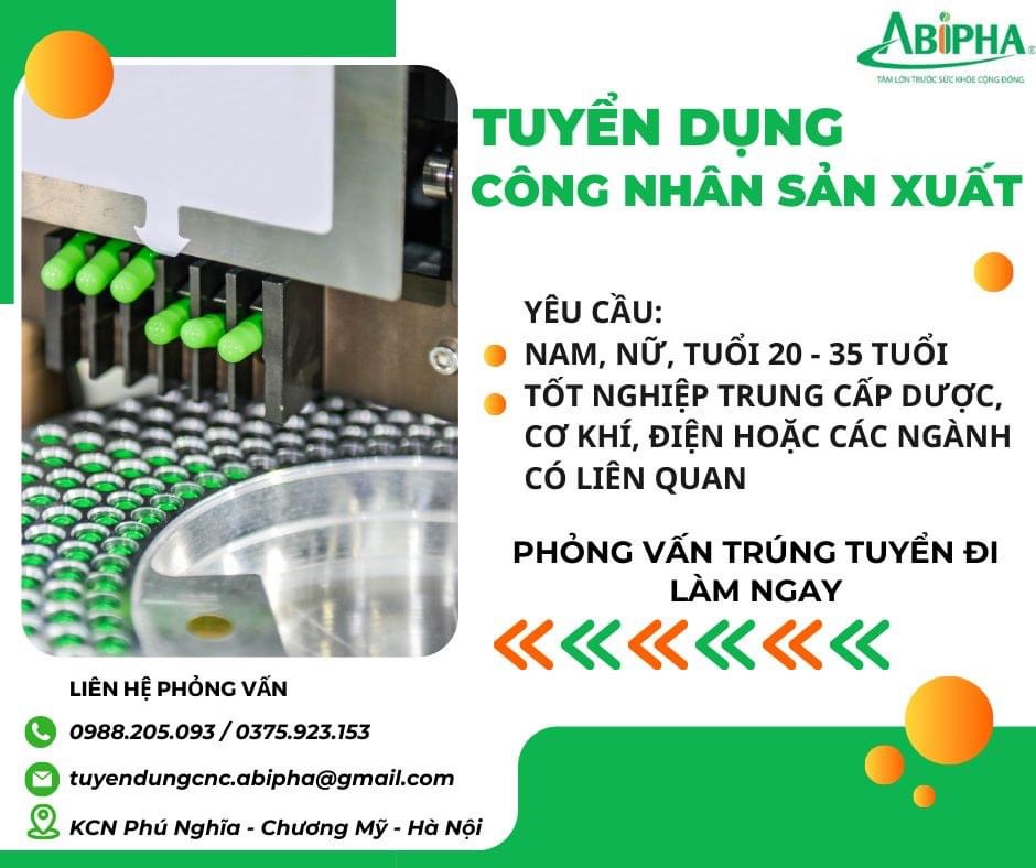 công ty cổ phần dược phẩm abipha hình ảnh tuyển dụng