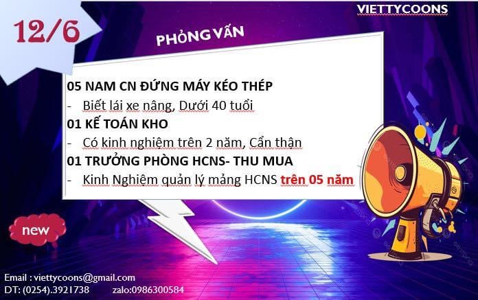 công ty TNHH thép tycoons việt nam hình ảnh tuyển dụng