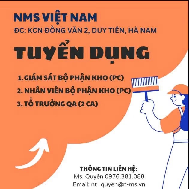 công ty TNHH nms việt nam hình ảnh tuyển dụng
