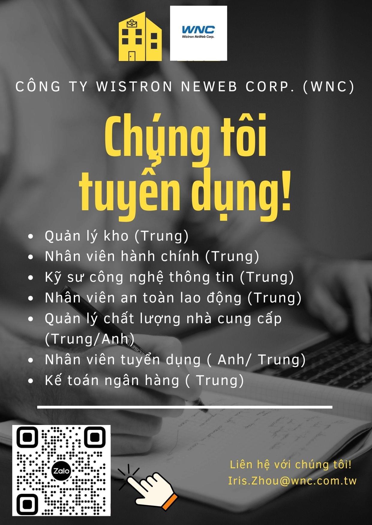 công ty TNHH wiston neweb corp hình ảnh tuyển dụng