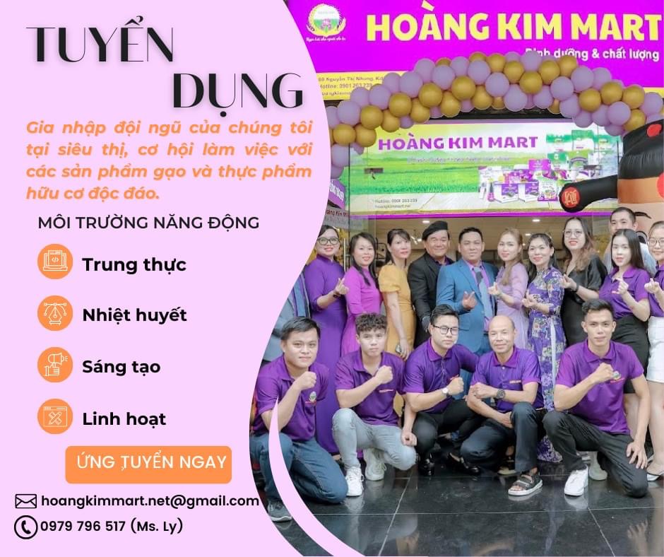 hoàng kim mart hình ảnh tuyển dụng