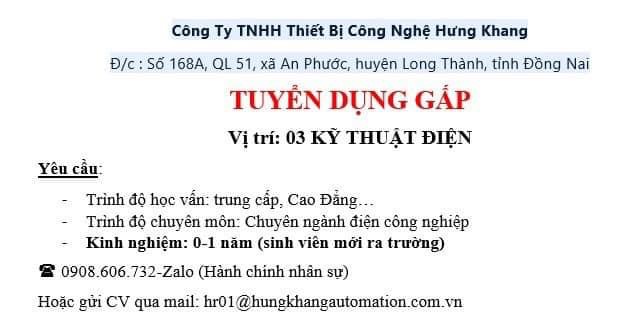 công ty TNHH thiết bị công nghệ hưng khang
công ty chuyên sản xuất thiết bị cơ khí. image