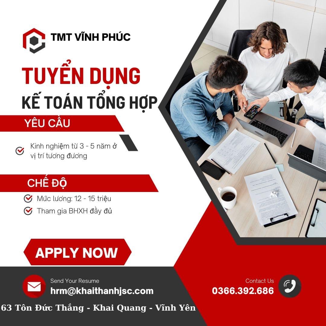 công ty TNHH tmt vĩnh phúc.
chuyên kinh doanh đồ dùng khác cho gia đình.
 image