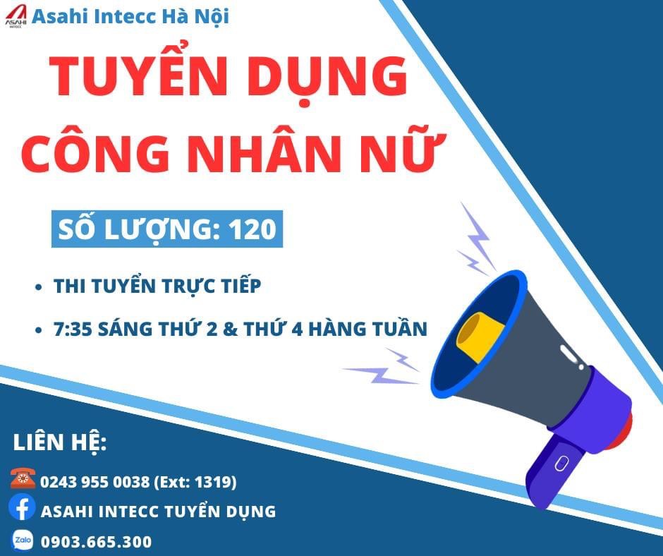 công ty TNHH asahi intecc hà nội hình ảnh tuyển dụng