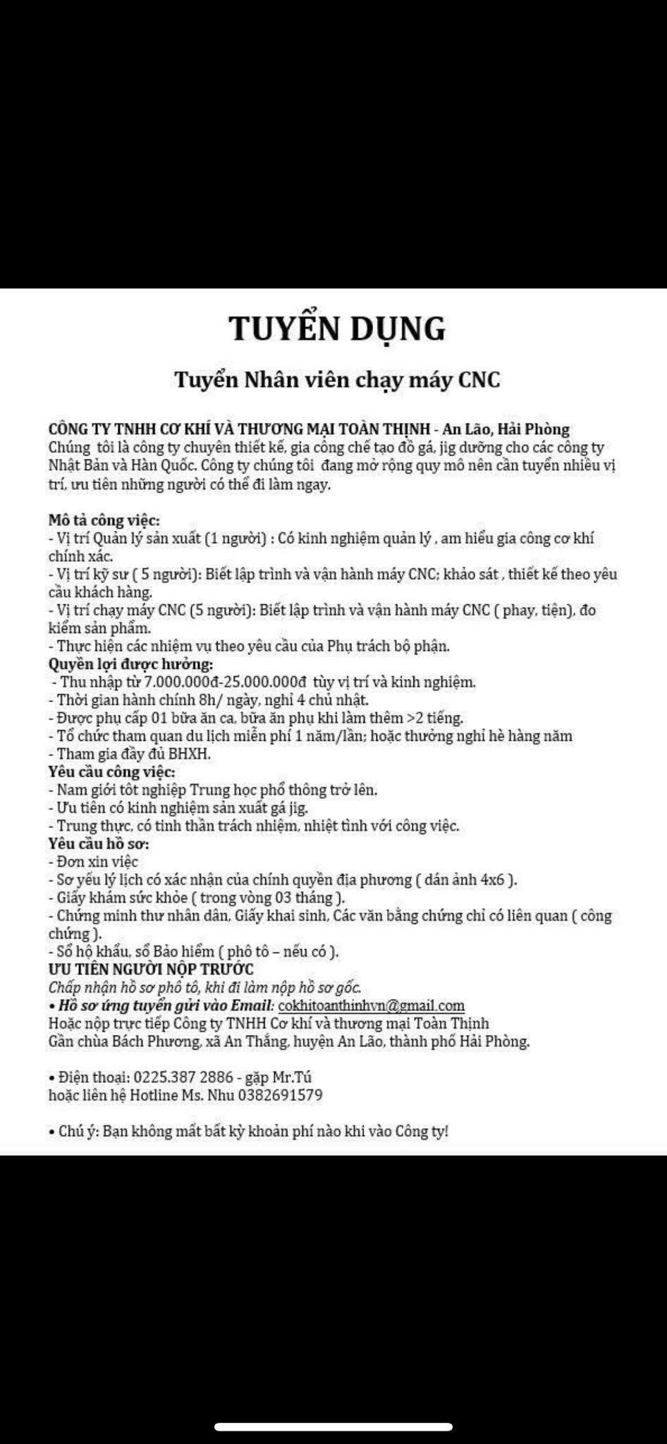 công ty TNHH cơ khí và thương mại toàn thắng
công ty chuyên gia công đồ gá, cữ..cho các công ty nhật
image