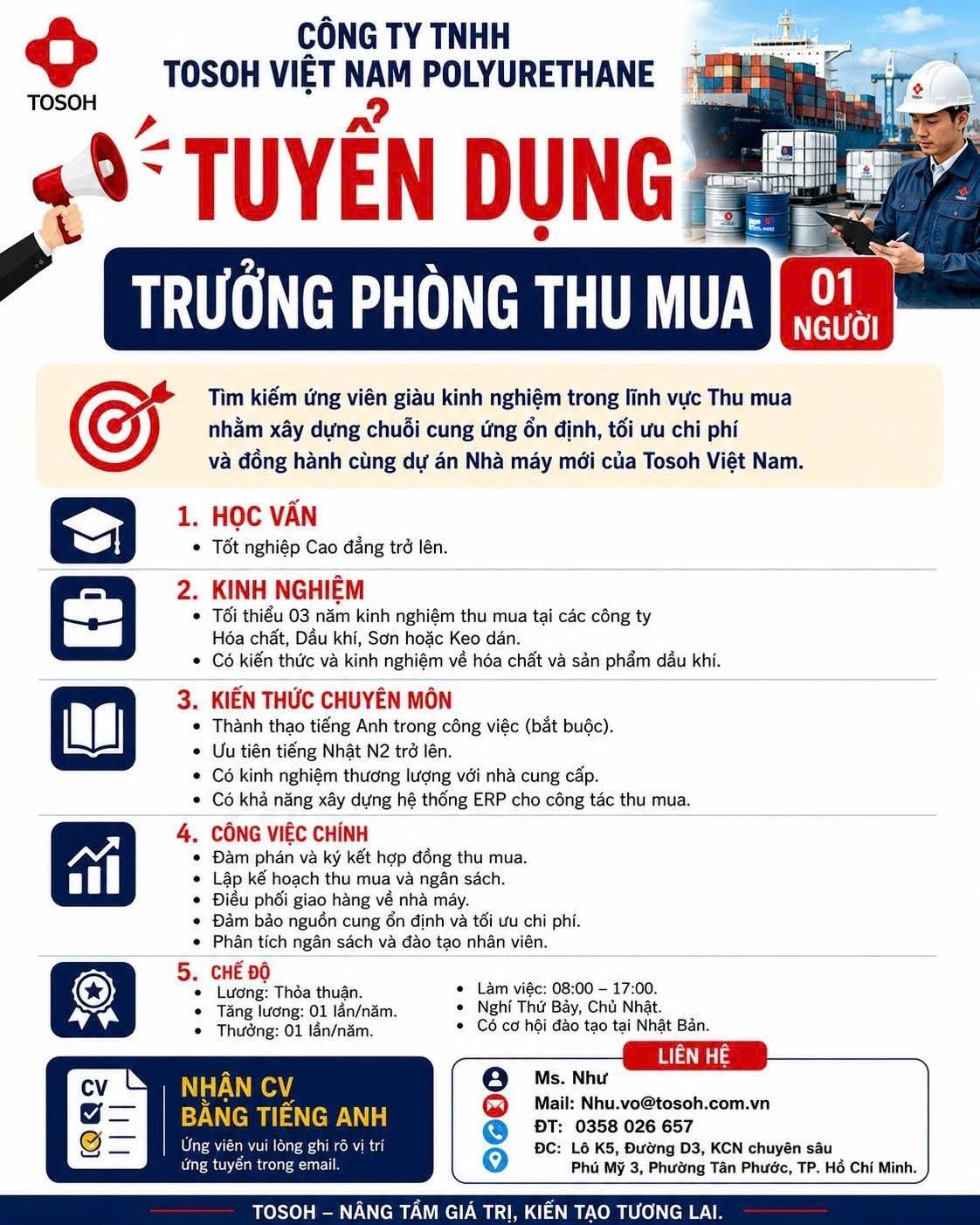 công ty TNHH rosho việt nam polyurethane hình ảnh tuyển dụng