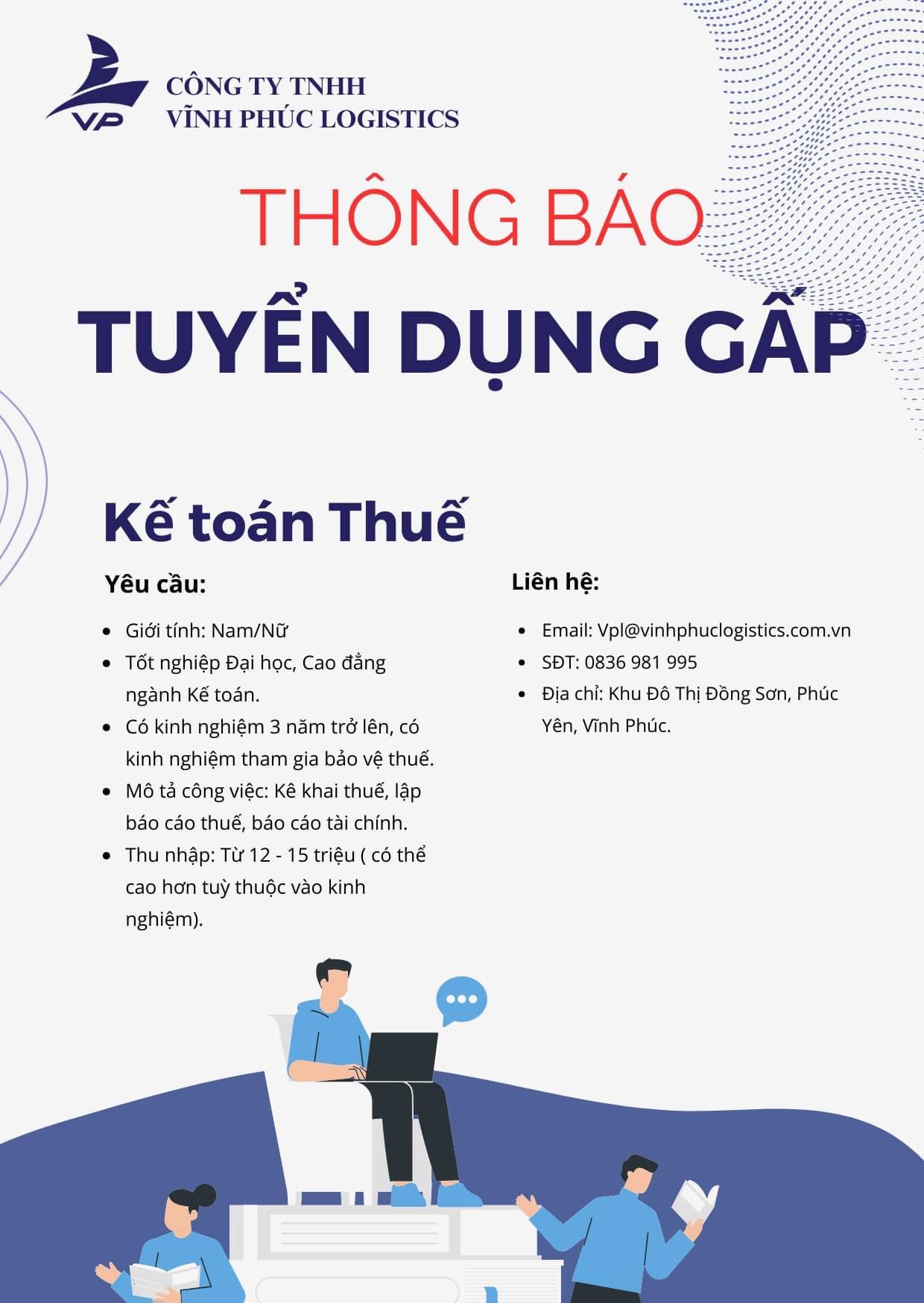 công ty TNHH vĩnh phúc ligistics hình ảnh tuyển dụng