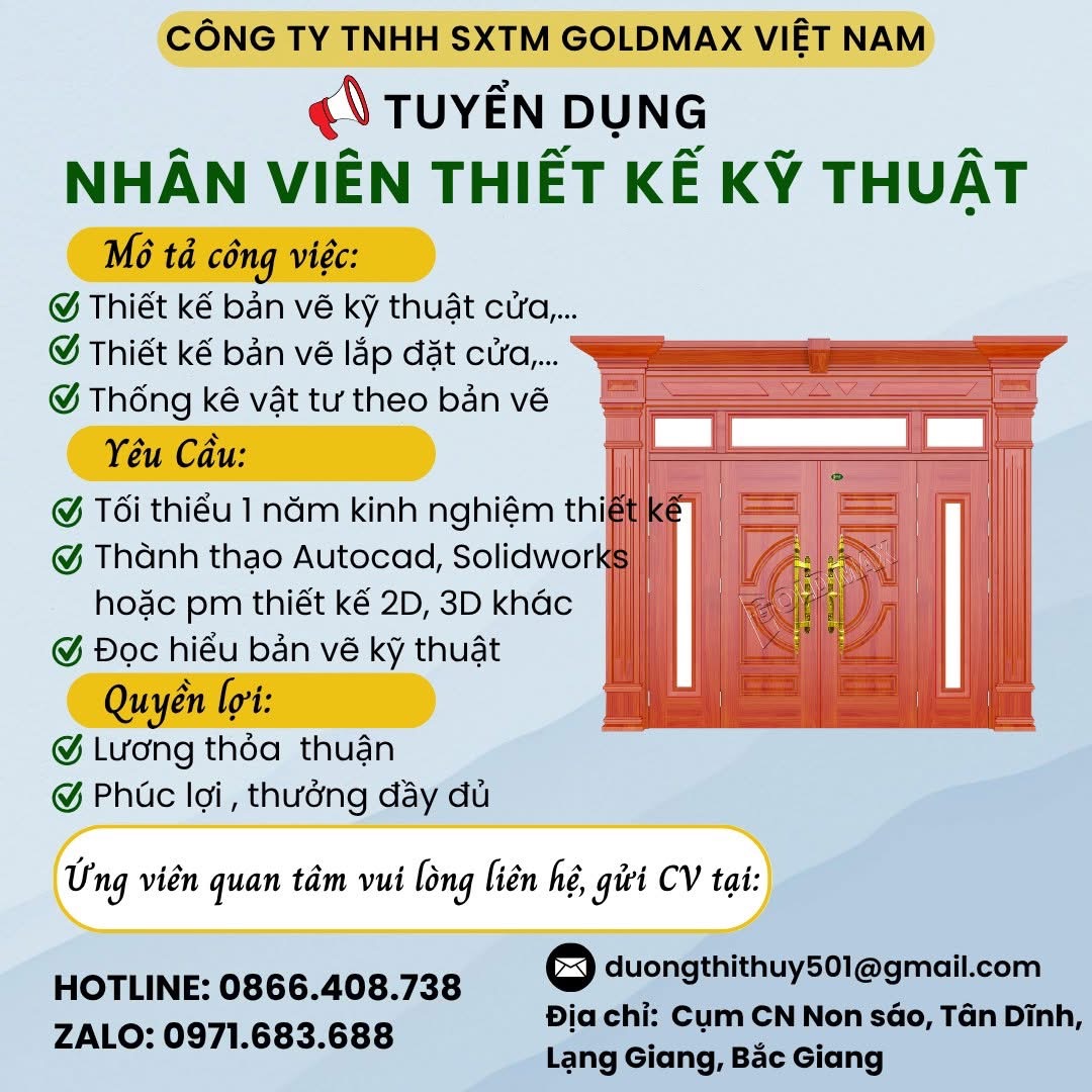 công ty TNHH sxtm holdmax việt nam hình ảnh tuyển dụng