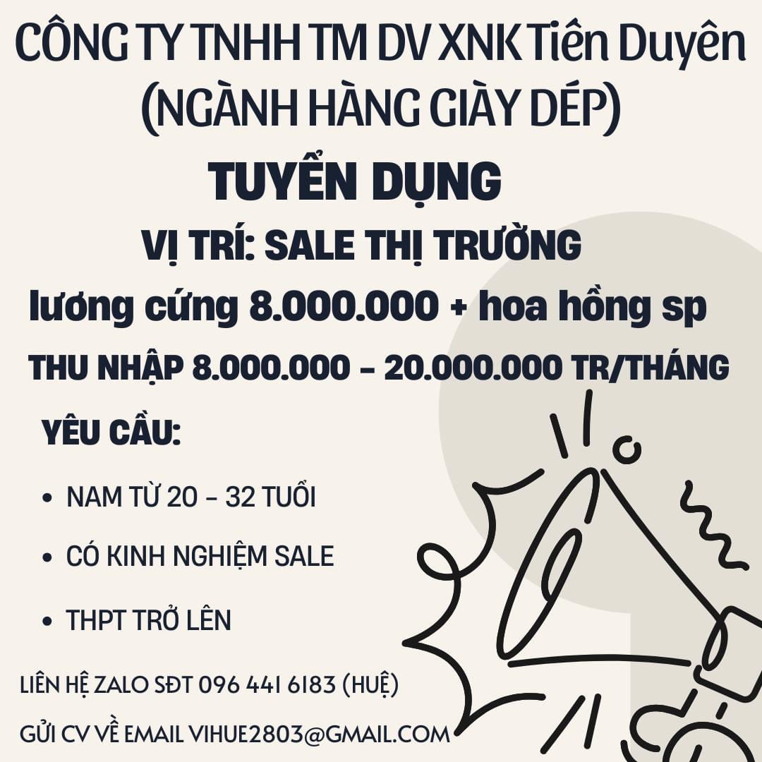 công ty TNHH TM DV XNK tiến duyên
công ty chuyên buôn bán vali, ví da, túi sách, giày dép..
 image