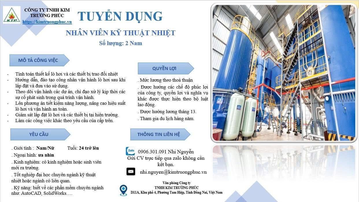 công ty TNHH kim trường phúc
công ty chuyên cung cấp lò hơi, hơi nóng công nghiệp image