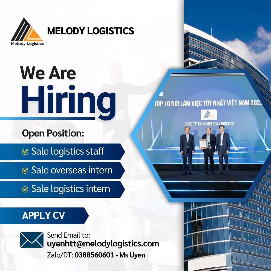 melody logistics
chuyên cung cấp các dịch vụ xuất nhập bằng đường hàng không với tất cả các loại hàng hoá image