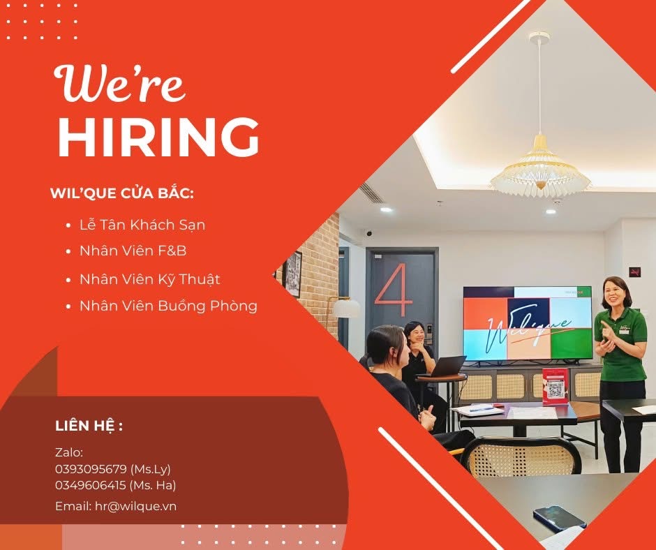 wilqe hottel cửa bắc hình ảnh tuyển dụng