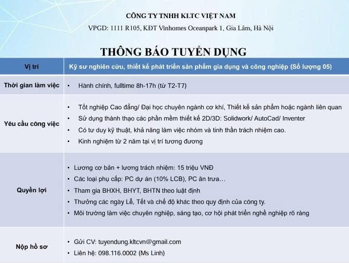 công ty TNHH kltc việt nam
văn phòng giao dịch tại hà nội.
công ty chuyên thiết kế, vẽ cơ khí nhà modun lắp ghép image
