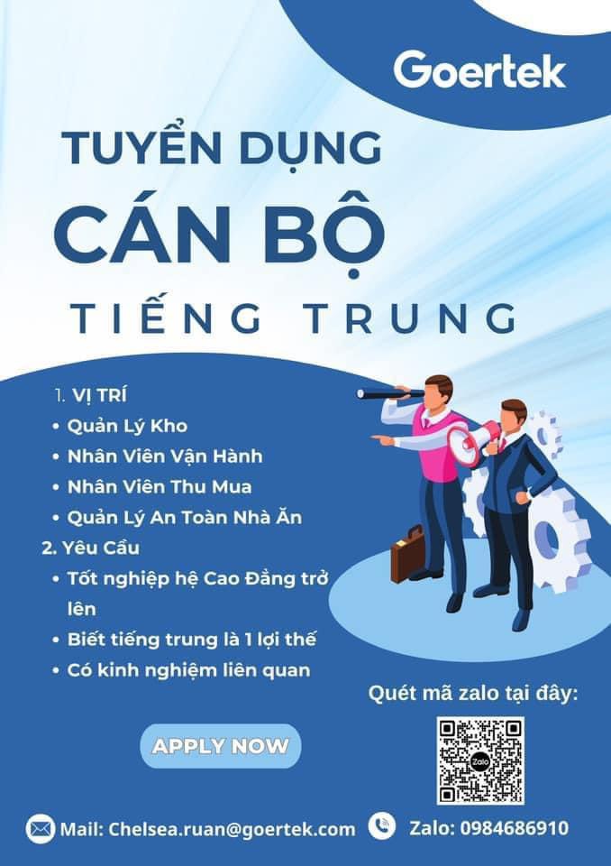 công ty TNHH goertek vina
công ty có vốn nước ngoài
chuyên sản xuất linh kiện điện tử.
 image