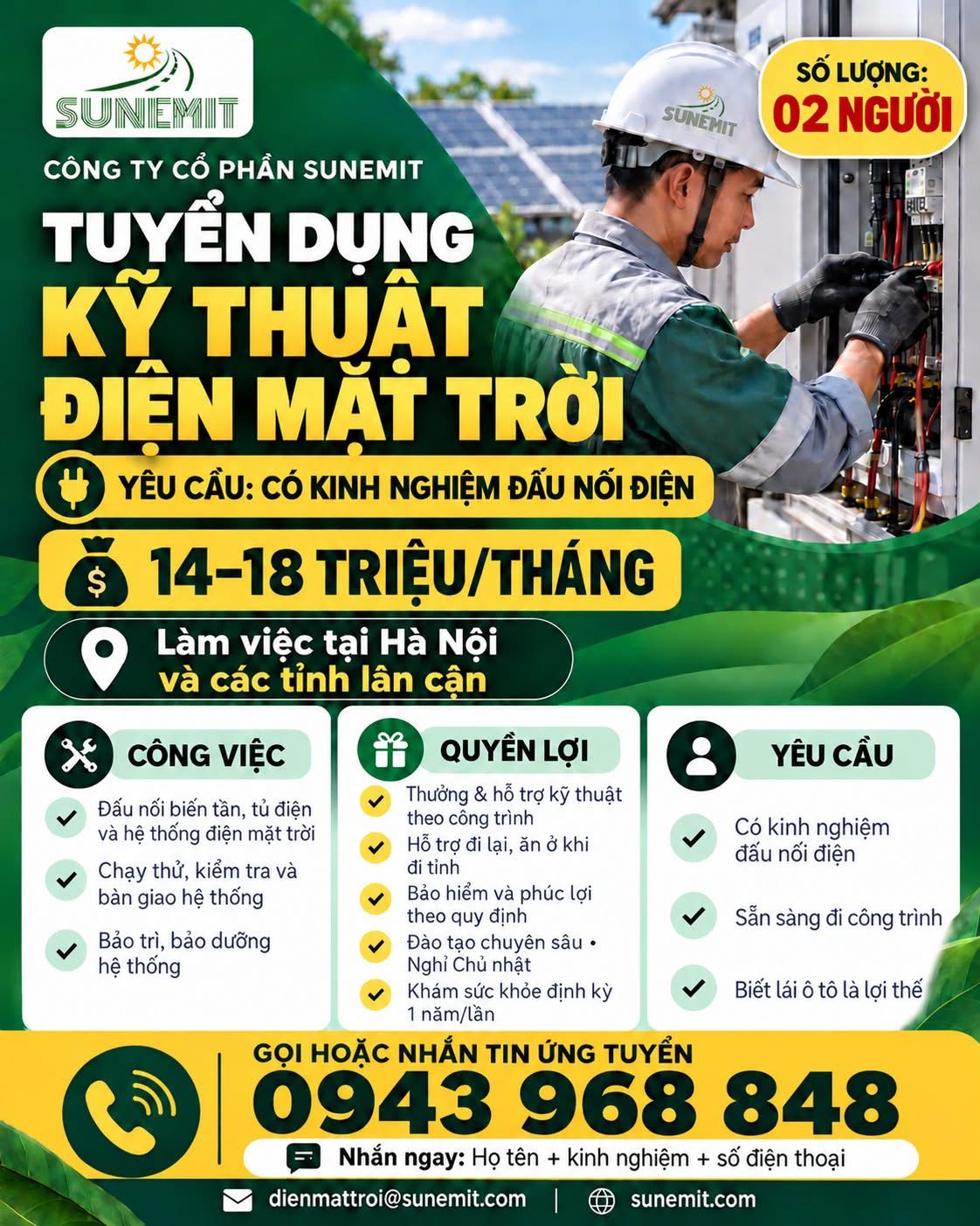 công ty cổ phần sunemit
công ty chuyên cung cấp giải pháp thiết bị năng lượng mặt trời tại việt nam image