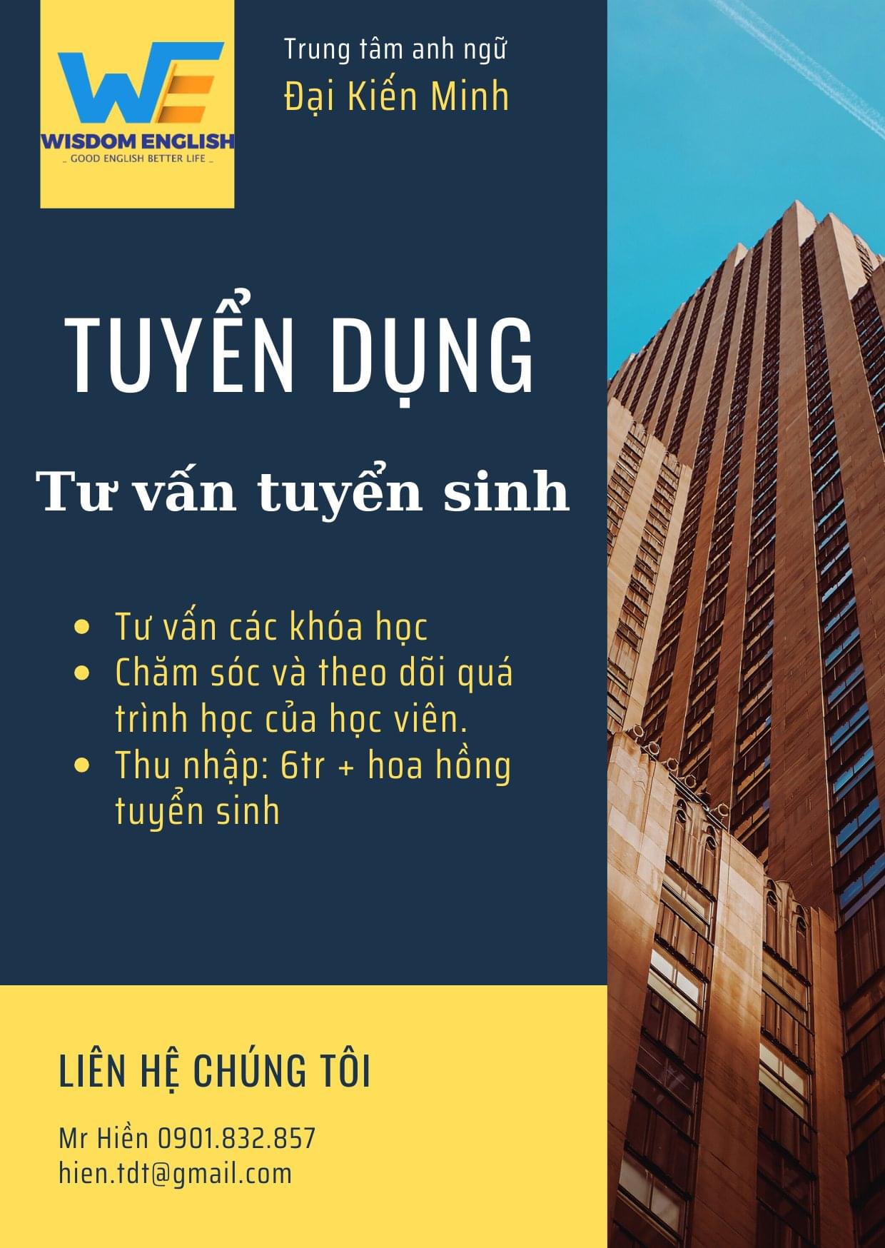 trung tâm anh ngữ đại kiến minh hình ảnh tuyển dụng