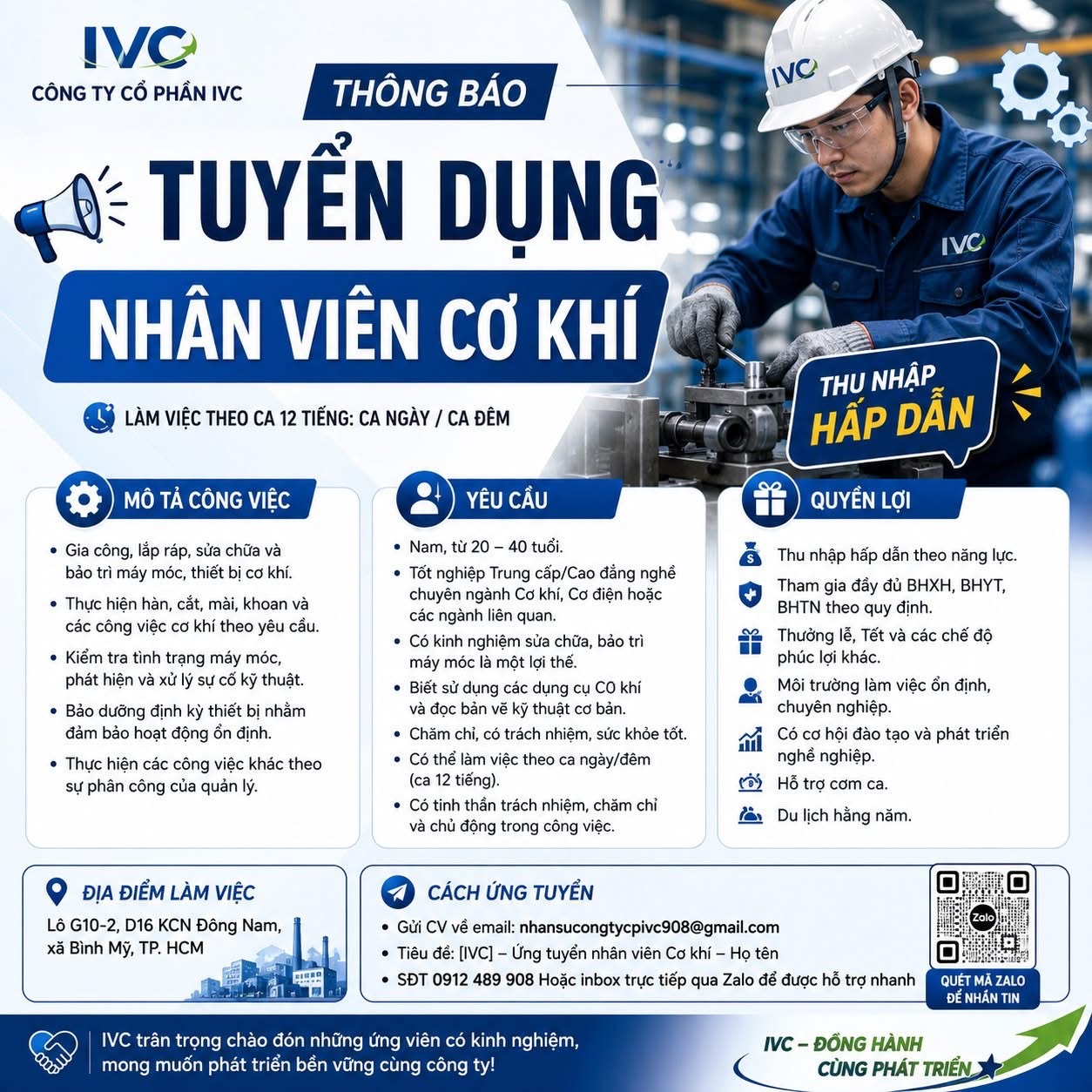 công ty cổ phần ivc hình ảnh tuyển dụng