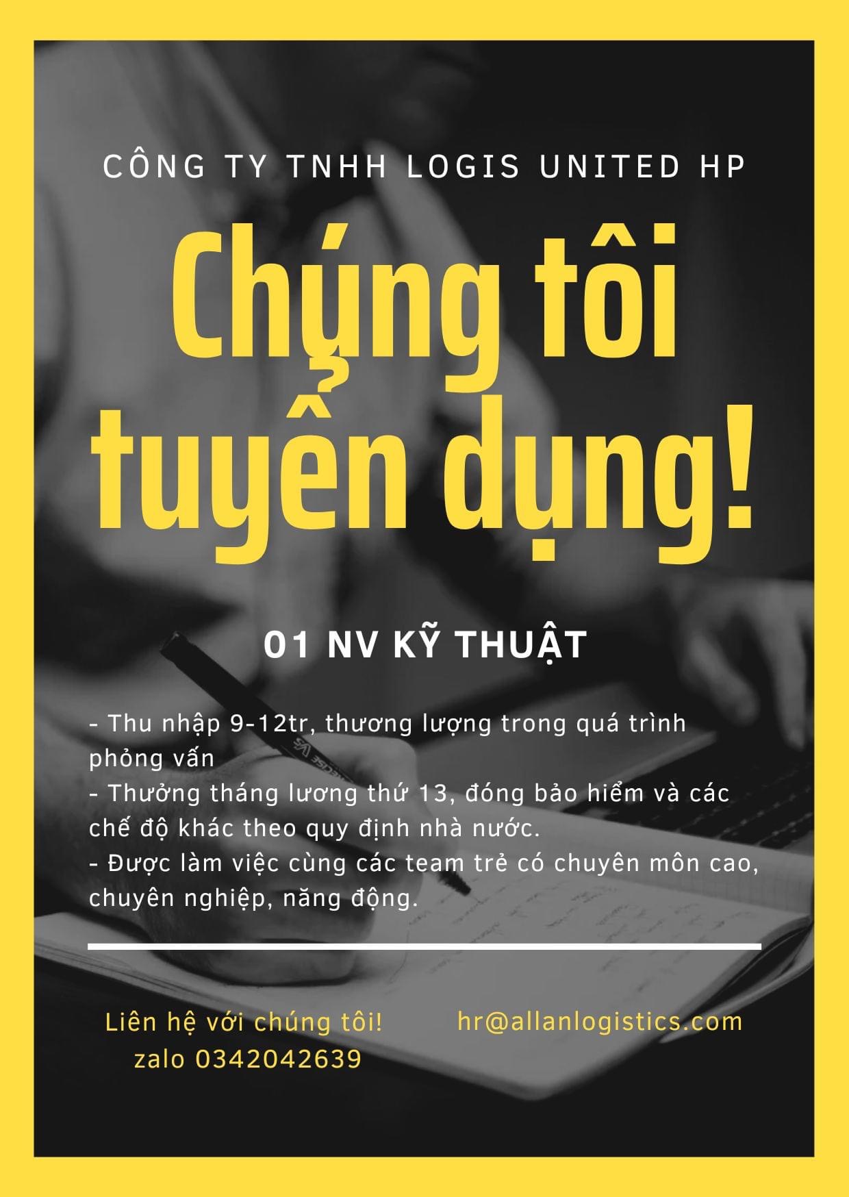 công ty TNHH logis united hải phòng
công ty chuyên hoạt động trong lĩnh vực vận tải, vận chuyển, kho bãi, thuế quan. image