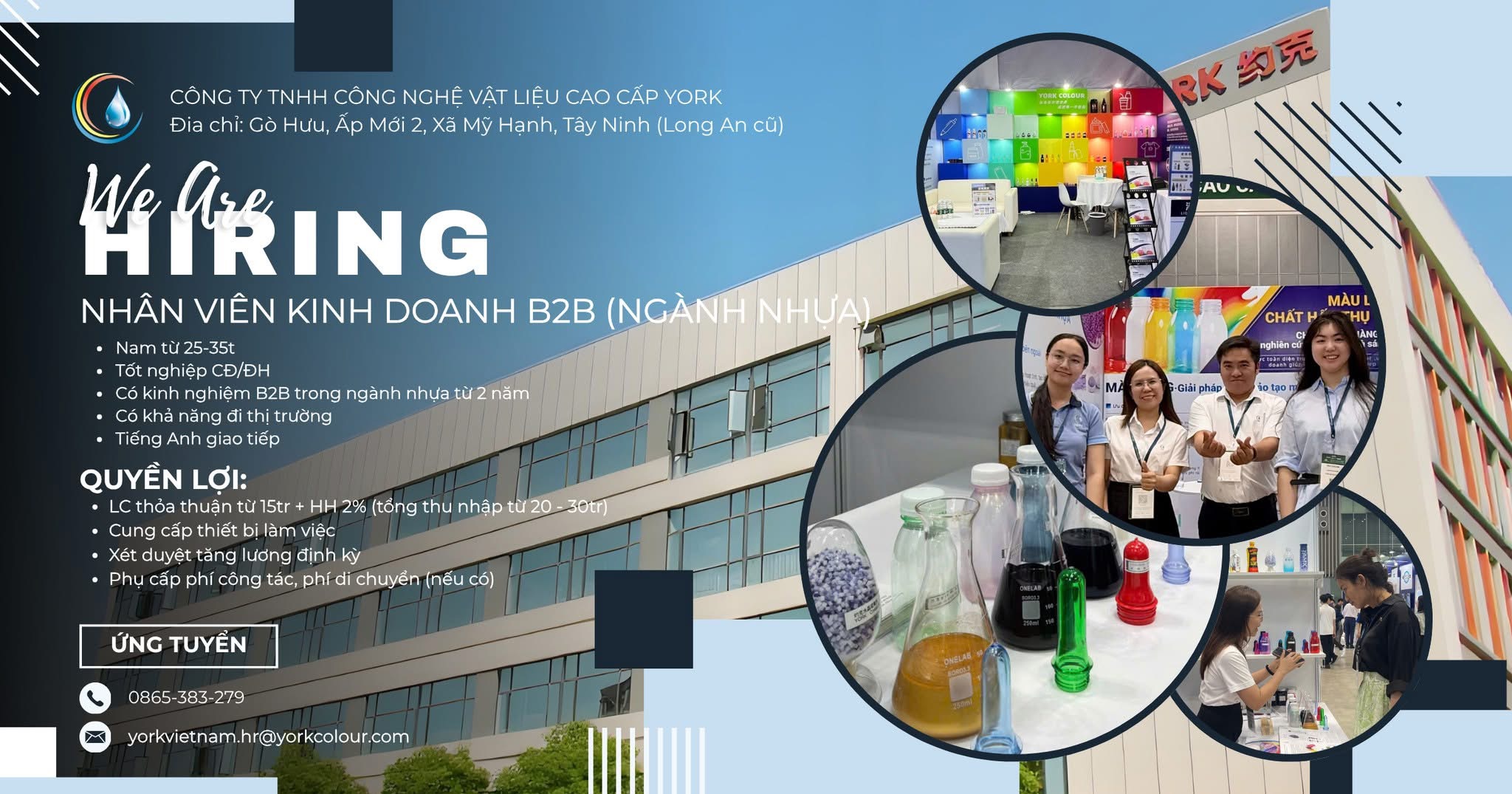 công ty TNHH công nghệ vật liệu cao cấp york hình ảnh tuyển dụng