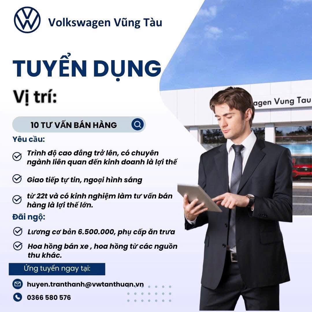 công ty cổ phần vw tân thuận- chi nhánh vũng tàu hình ảnh tuyển dụng