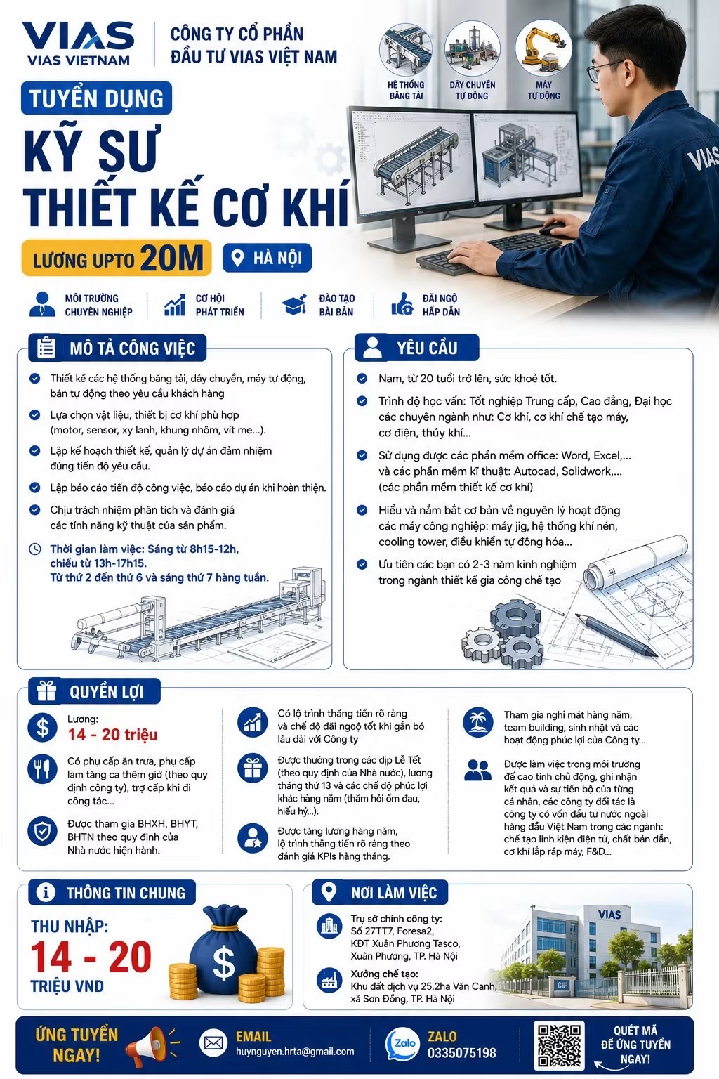công ty cổ phần đầu tư vias việt nam hình ảnh tuyển dụng