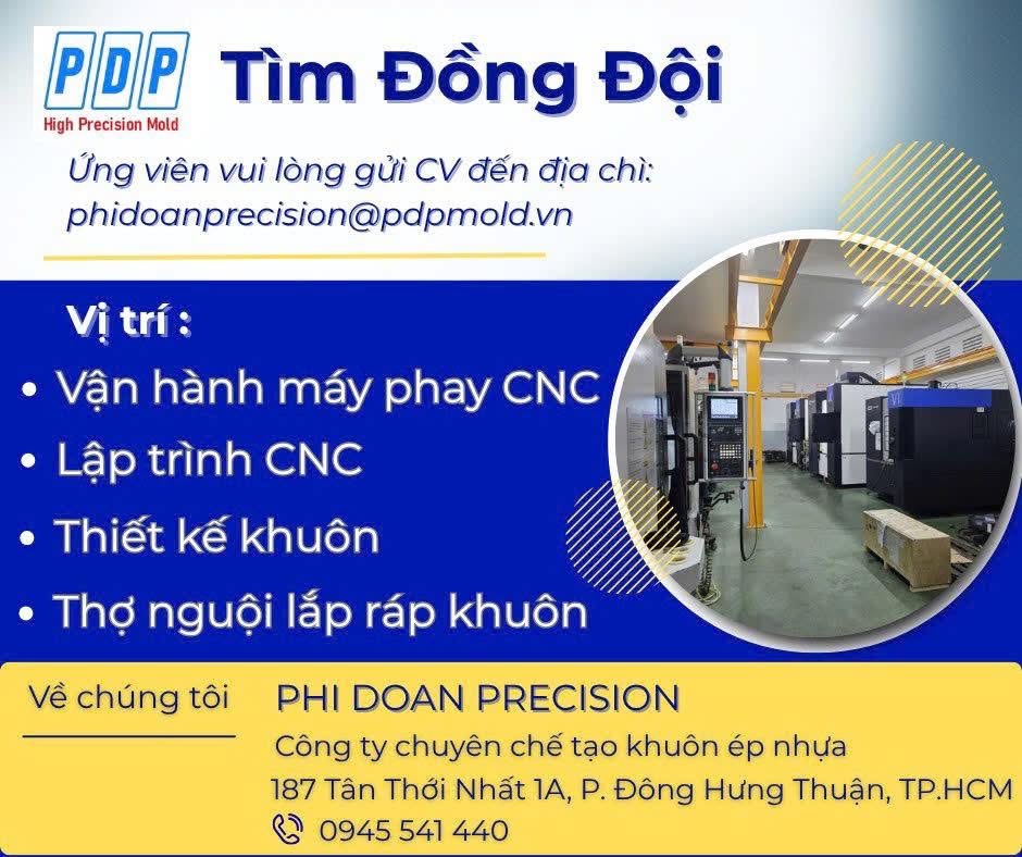 công ty TNHH cơ khí chính xác phí đoàn hình ảnh tuyển dụng
