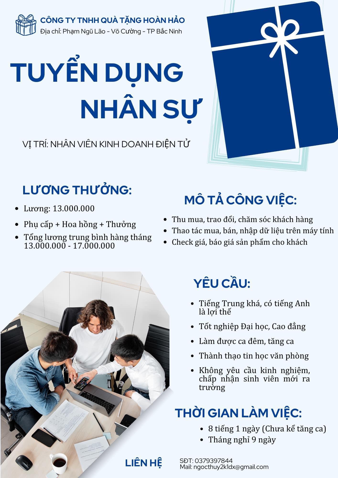 công ty TNHH quà tặng hoàn hảo.
công ty hoạt động trong lĩnh vực thương mại điện tử. image