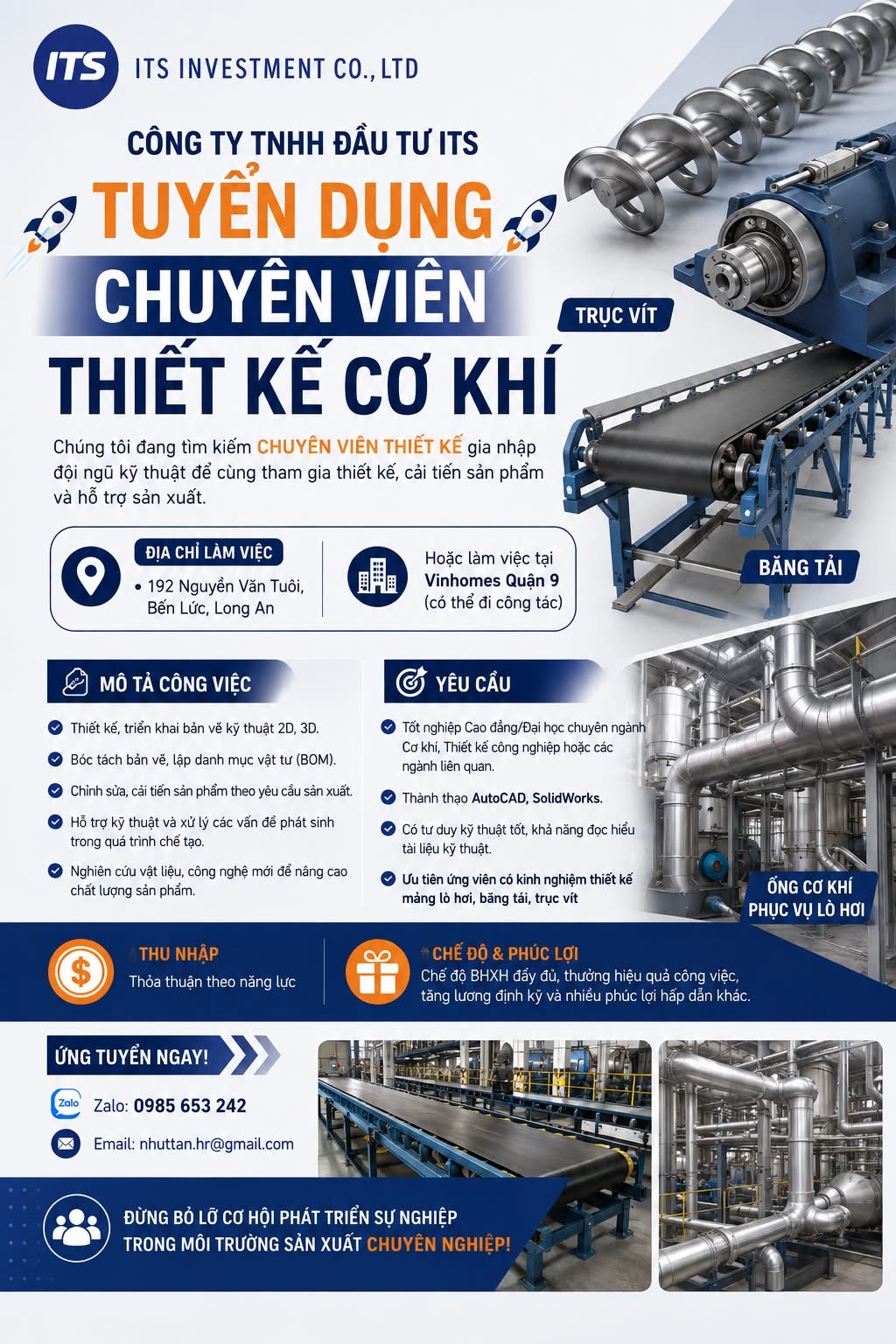 công ty TNHH đầu tư its
công ty chuyên cung cấp giải pháp về băng chuyền, bảo dưỡng nồi hơi, hệ thống khí nén.. image