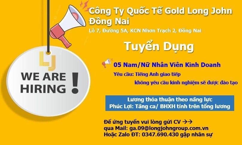 công ty TNHH quốc tế gold long john đồng nai hình ảnh tuyển dụng