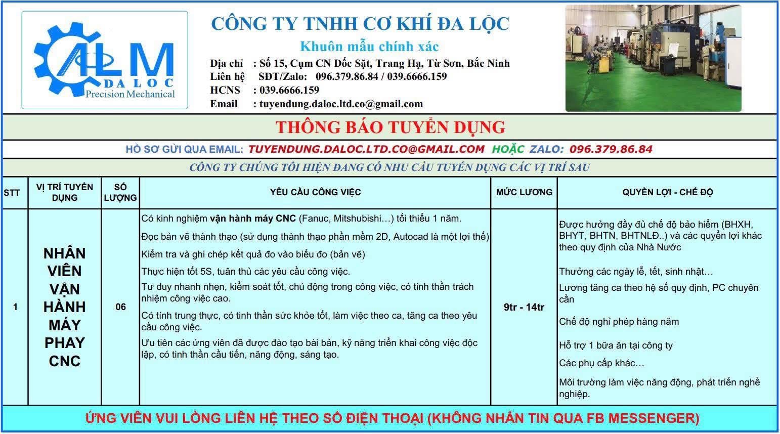 công ty TNHH cơ khí đa lộc.
công ty chuyên gia công khuôn mẫu chính xác image