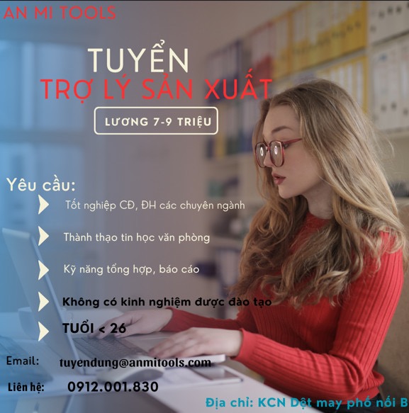 công ty TNHH dụng cụ an mi hình ảnh tuyển dụng