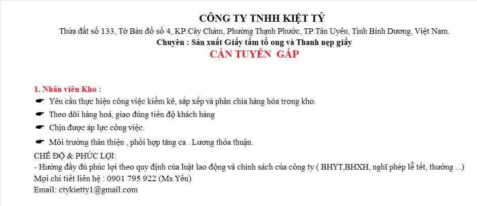 công ty TNHH kiệt tỷ
công ty có 100% vốn nước ngoài
chuyên sản xuất giấy bìa, bột giấy. image