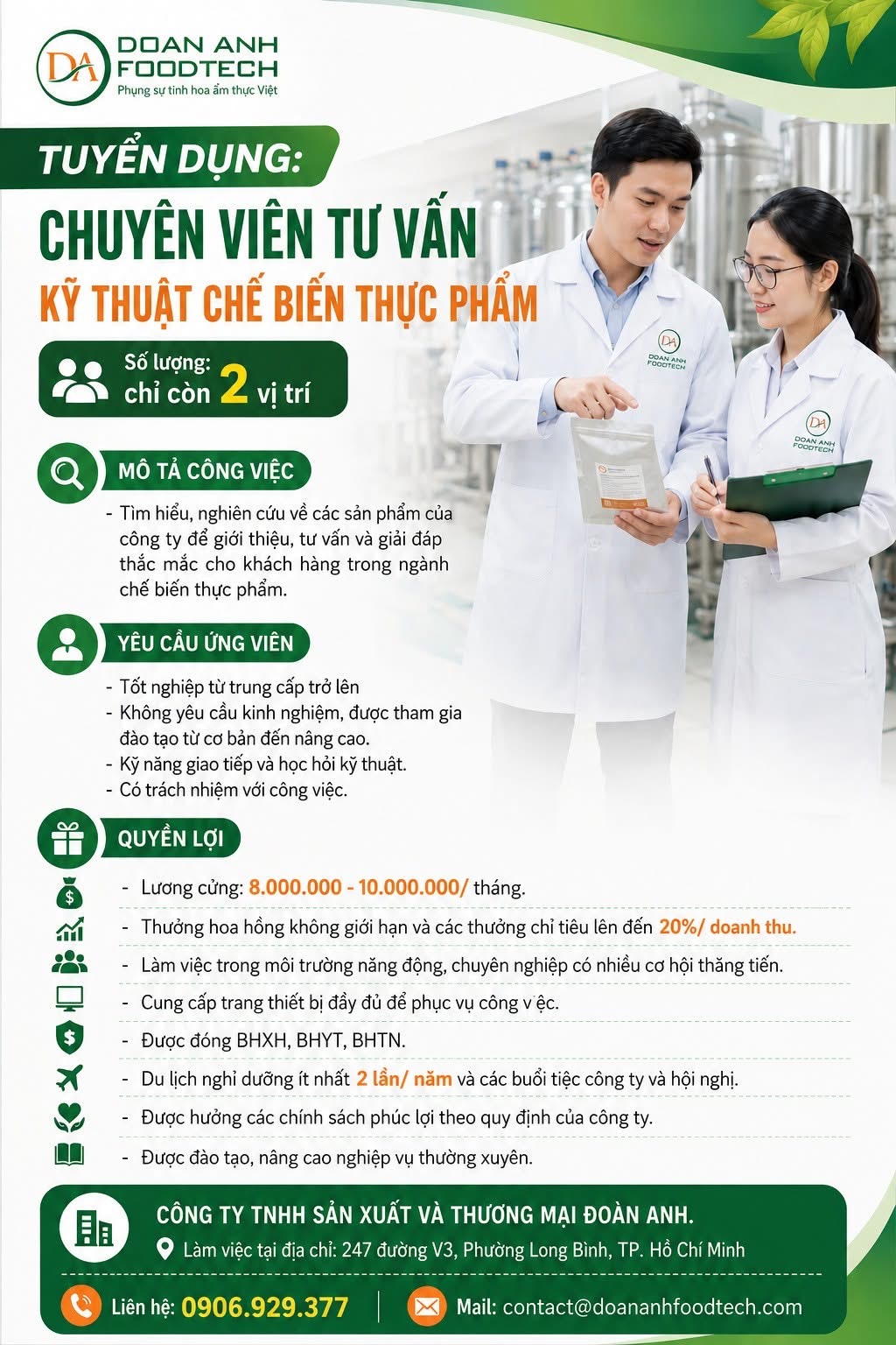 công ty TNHH sản xuất và thương mại doãn anh
công ty chuyên cung cấp và nghiên cứu về chất phụ gia dùng trong ngành thực phẩm image