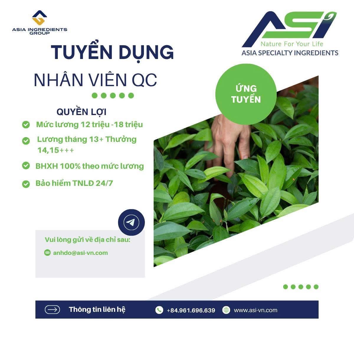 công ty cổ phần asia speciaty ingredients
công ty chuyên sản xuất tinh dầu và chất thơm tự nhiên
 image