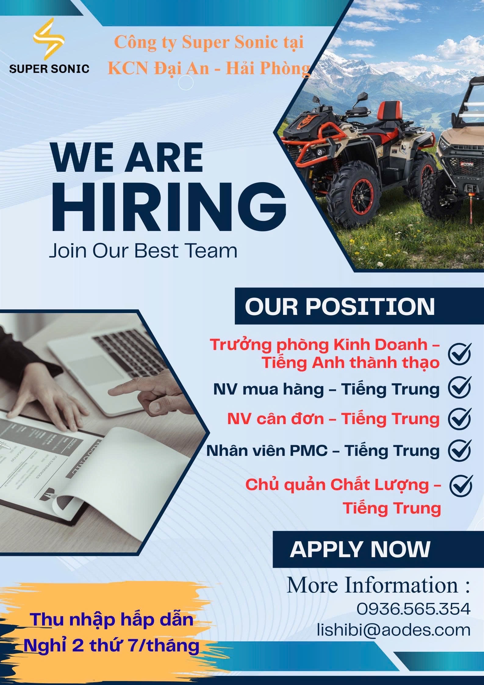 công ty TNHH super sonic
công ty có vốn trung quốc
chuyên sản xuất ô tô địa hình image