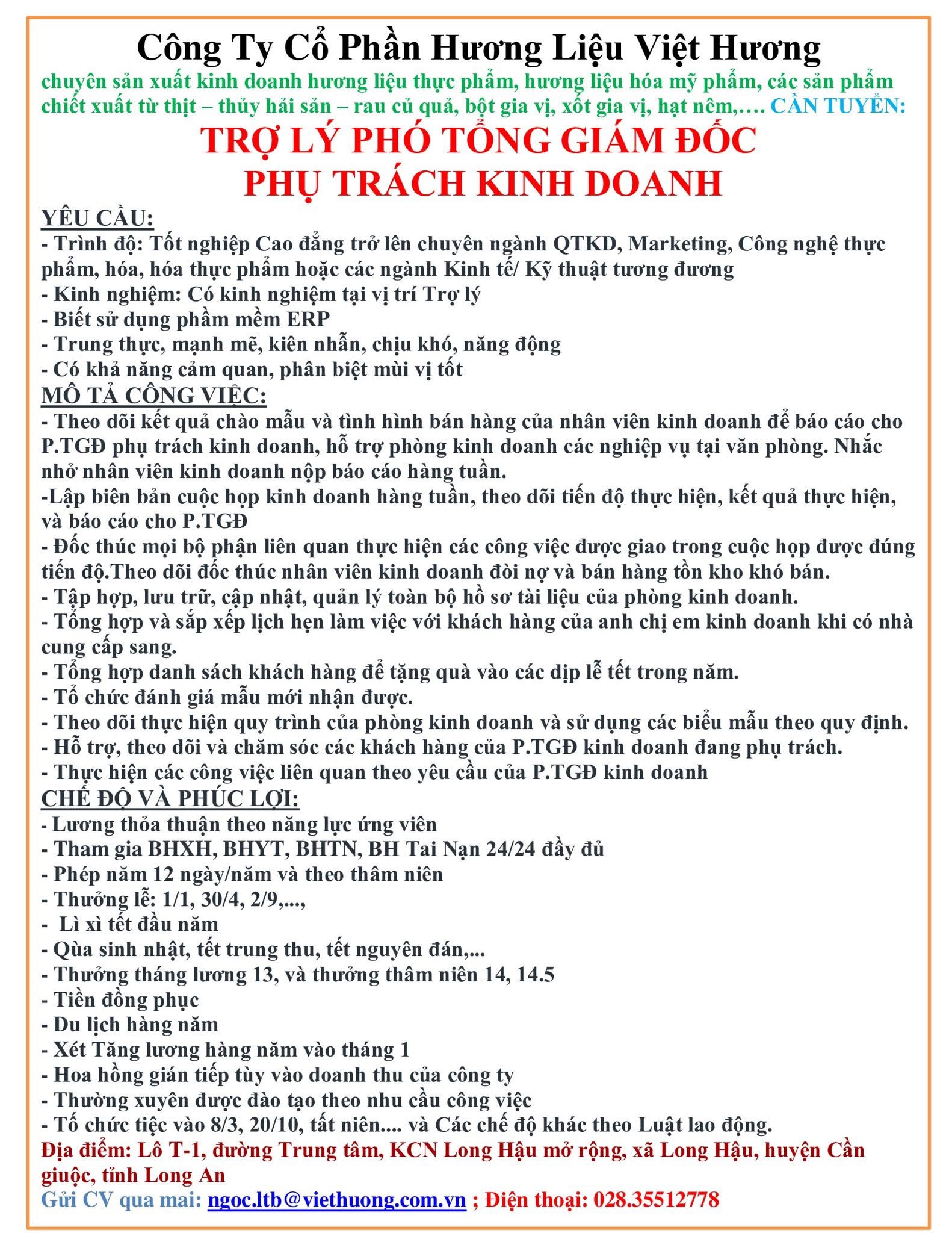 công ty cổ phần hương liệu việt hương
công ty chuyên kinh doanh hương liệu thực phẩm, hương liệu hoá mỹ phẩm image