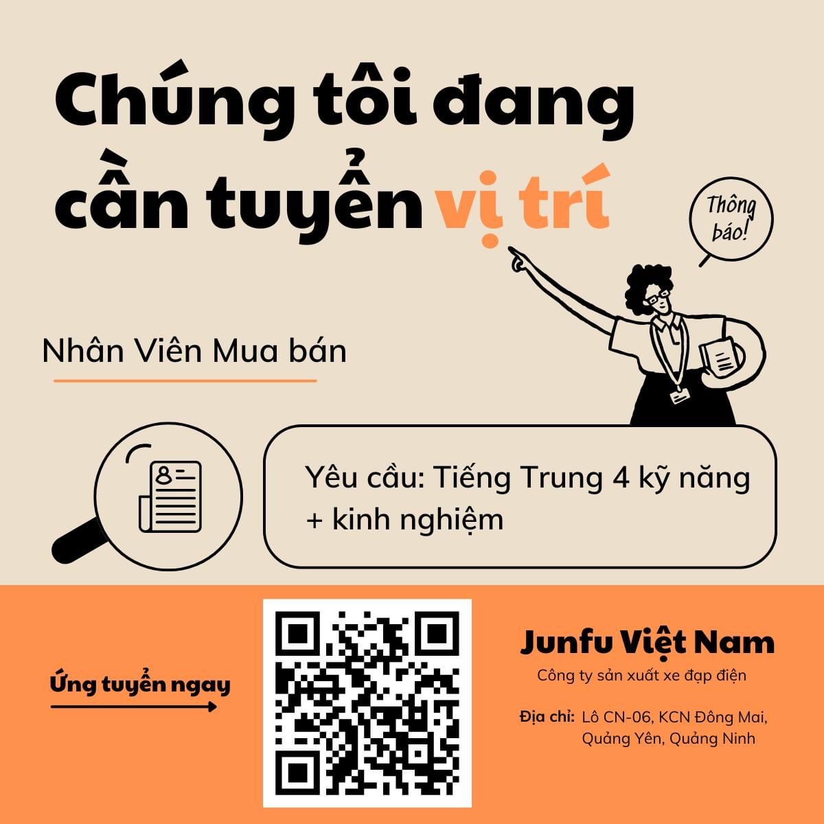 công ty TNHH junfu việt nam
công ty có 100% vốn trung quốc.
chuyên sản xuất xe đạp điện image