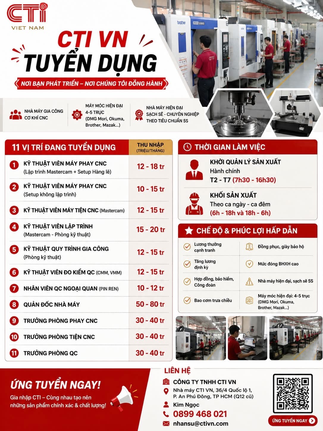công ty TNHH cti việt nam hình ảnh tuyển dụng