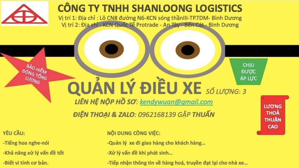 công ty TNHH shanloong logistics
công ty chuyên vận tải hàng hoá.
 image