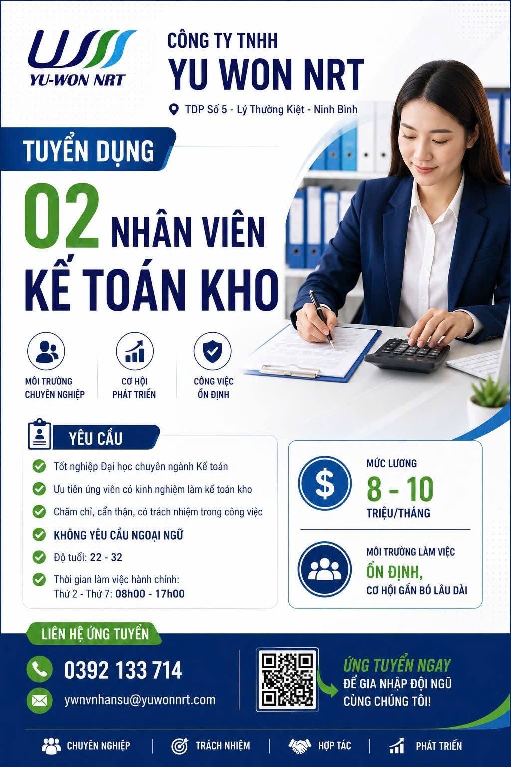 công ty TNHH yu won nrt hình ảnh tuyển dụng