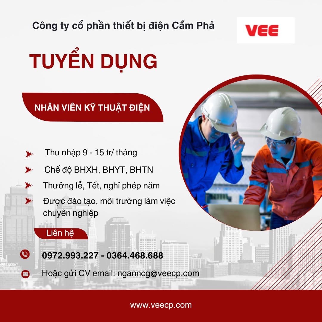 công ty cổ phần thiết bị điện cẩm phả hình ảnh tuyển dụng
