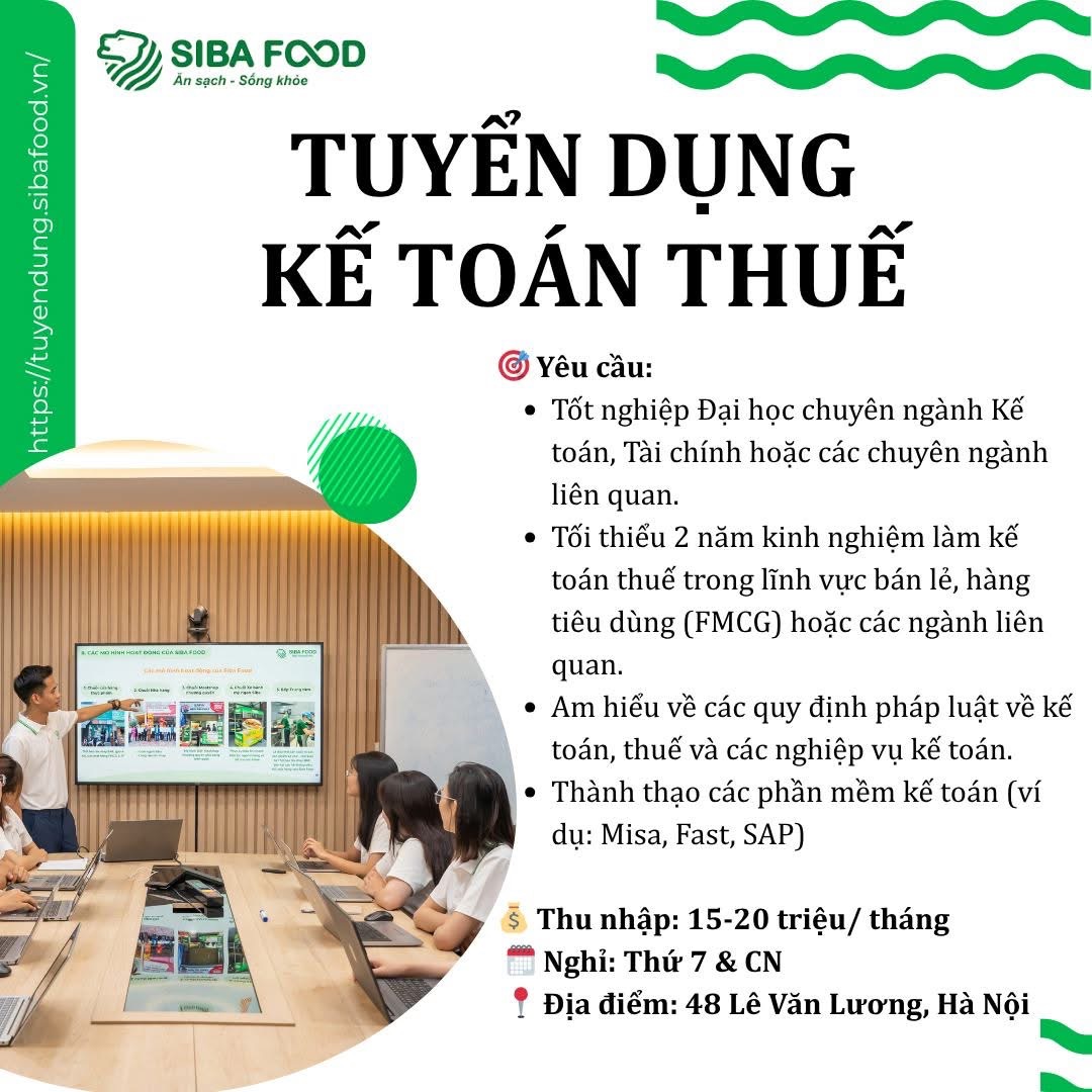 công ty cổ phần shiba food việt nam, chi nhánh hà nội
công ty chuyên buốn bán thực phẩm sạch, rõ nguồn gốc xuất xứ image
