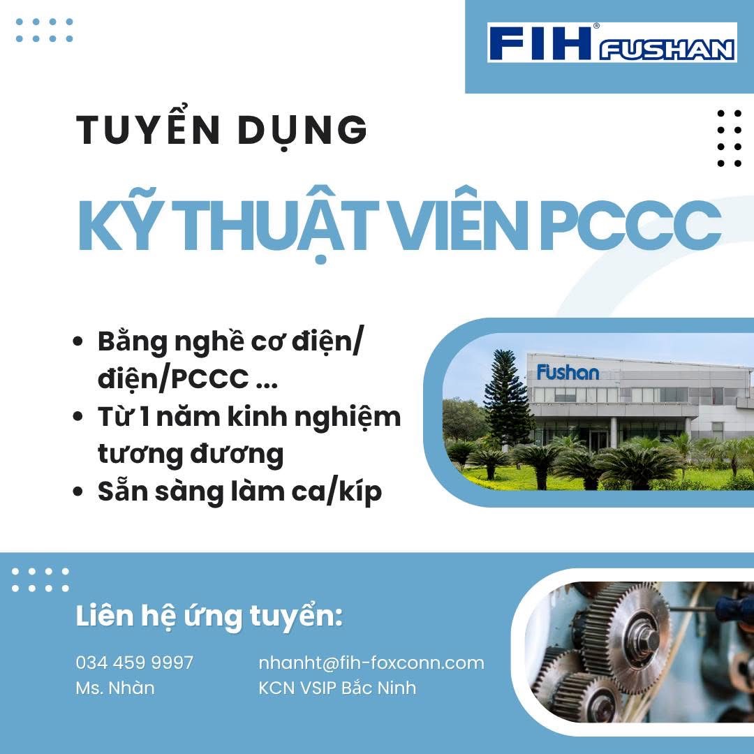 công ty TNHH fushan technology việt nam
công ty có 100% vốn đài loan
chuyên sản xuất linh kiện điện tử image