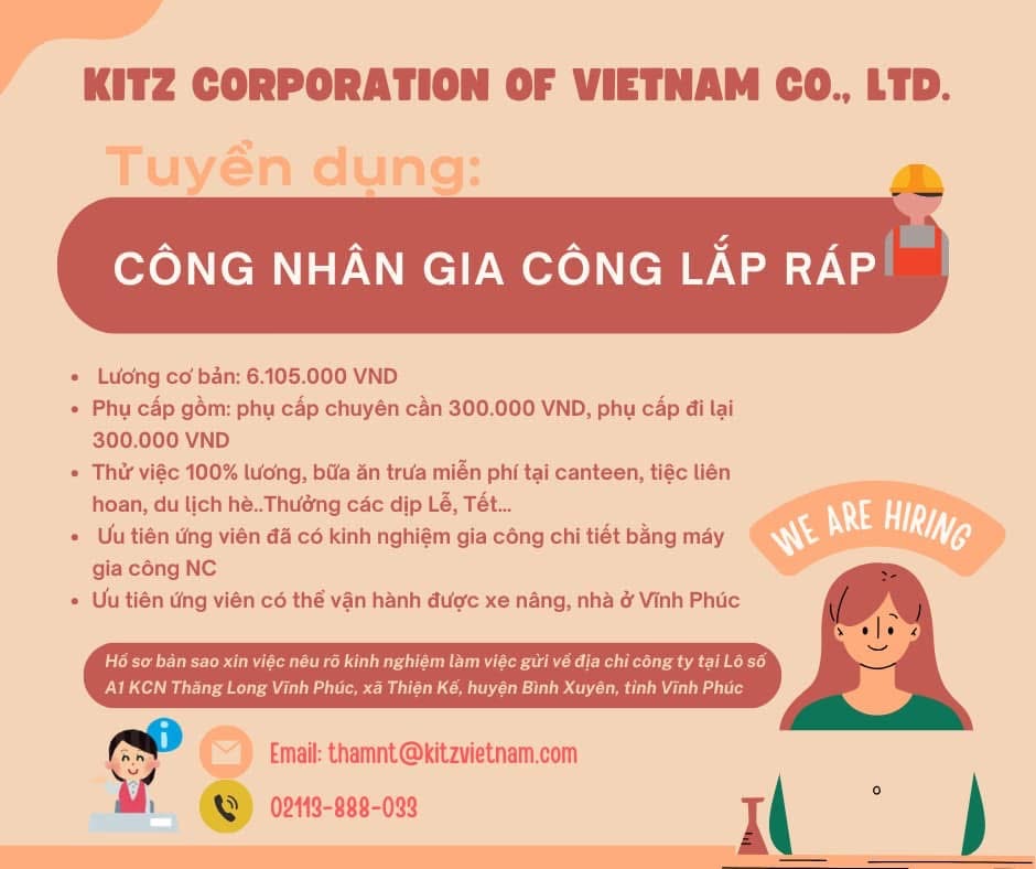 công ty TNHH corporation of việt nam hình ảnh tuyển dụng