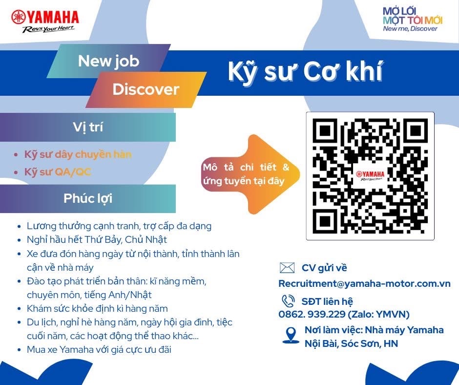 công ty TNHH yamaha motor việt nam hình ảnh tuyển dụng