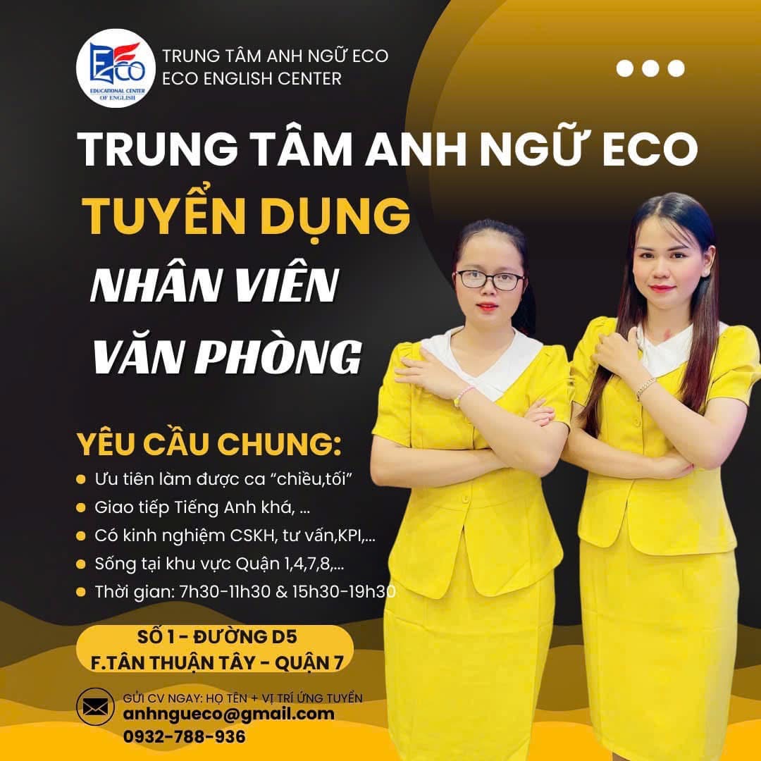 trung tâm anh ngữ eco hình ảnh tuyển dụng